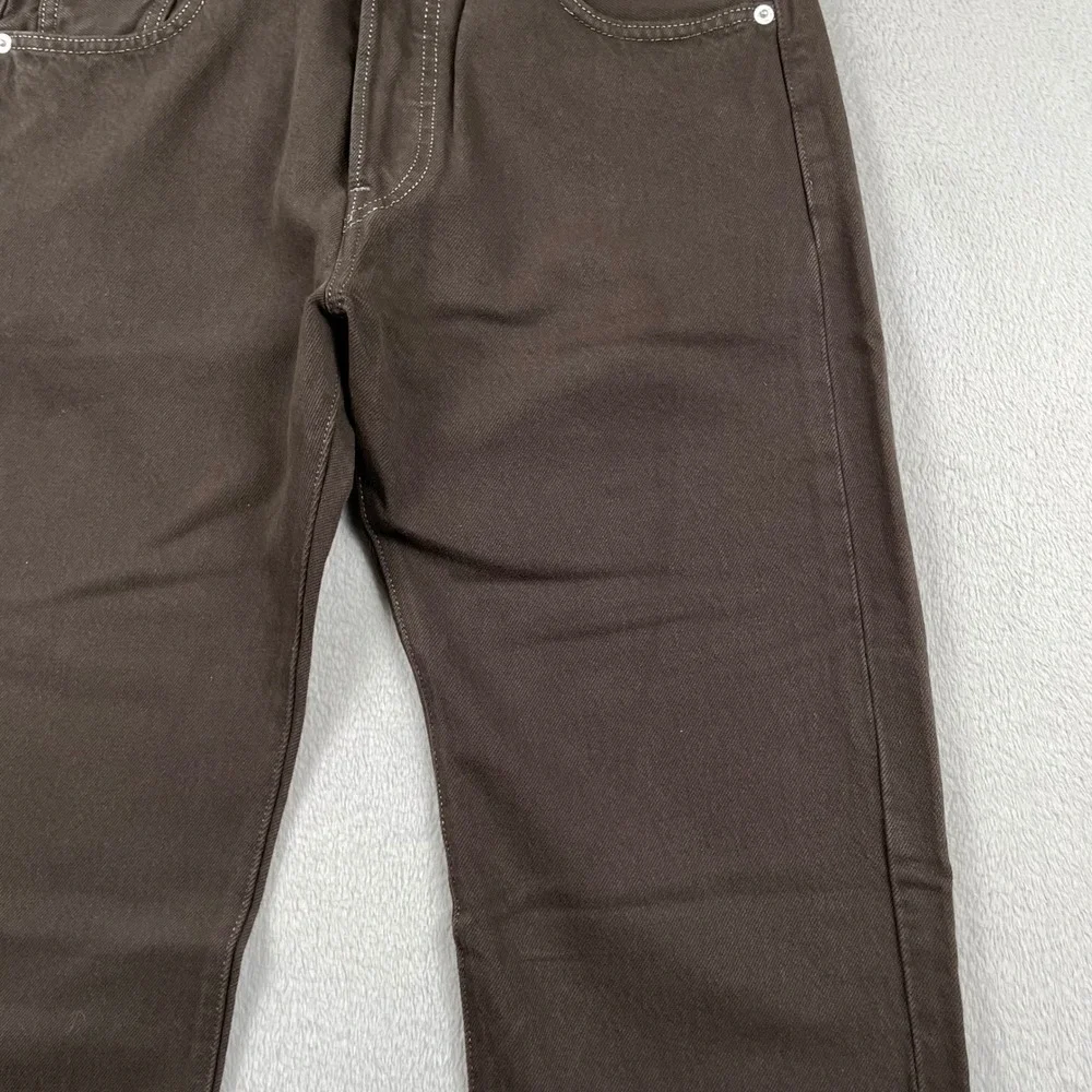 New Levis 501 Jeans Mens 30x32 Brown Straight Leg Button Fly Western NWT